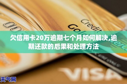 欠信用卡20万逾期七个月如何解决,逾期还款的后果和处理方法